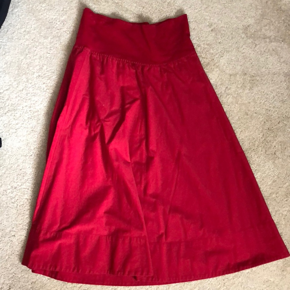 DKNY red skirt